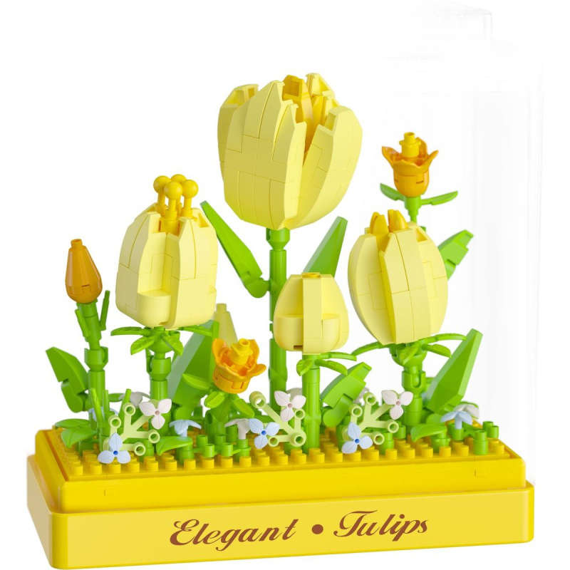 KOCO Stavebnice mini Tulipány 295ks