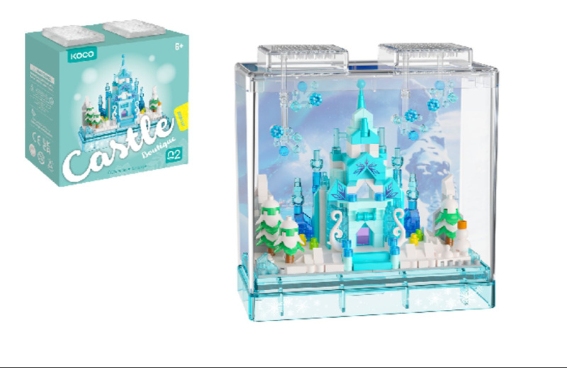 KOCO Stavebnice mini Zimní hrad 381ks