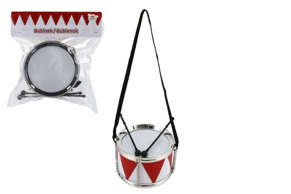 Plastový bubínek s popruhem a paličkami