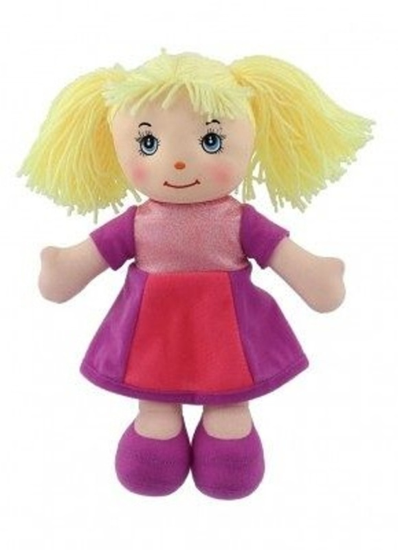 Teddies Culinka hadrová s blond vlásky 32 cm