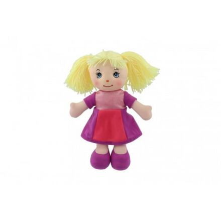 Teddies Culinka hadrová s blond vlásky 32 cm