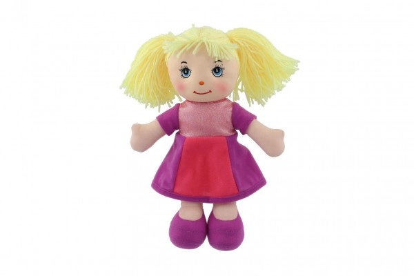 Teddies Culinka hadrová s blond vlásky 32 cm