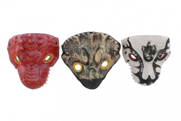 Dinosauří pěnová maska 20x19 cm různé druhy pro karneval