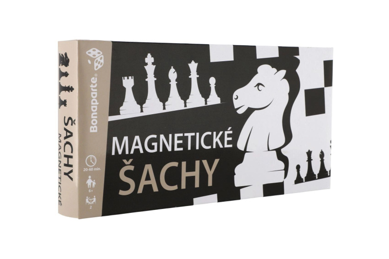 magnetické šachy v plastové krabičce