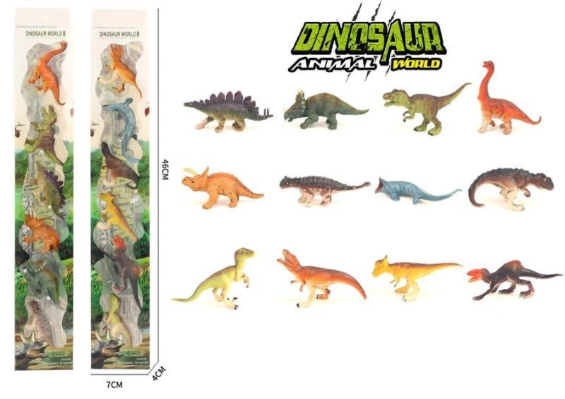 Sada 6 Plastových Dinosaurů v Blistru