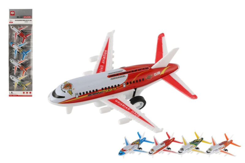 Sada osobních letadel na zpětné natažení – 4 ks