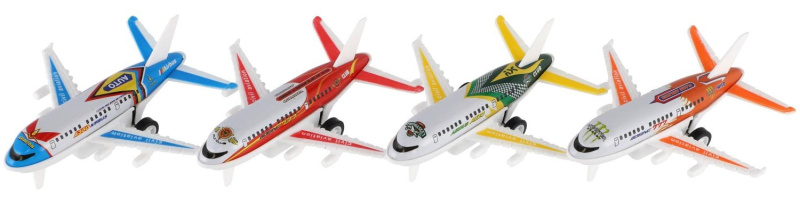 Sada osobních letadel na zpětné natažení – 4 ks
