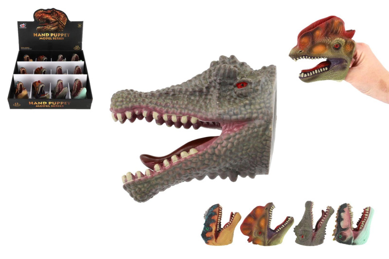 Dinosauří gumový maňásek - sada 12 kusů