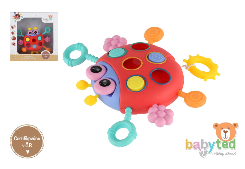 Smyslová hračka beruška pro miminka 6m+