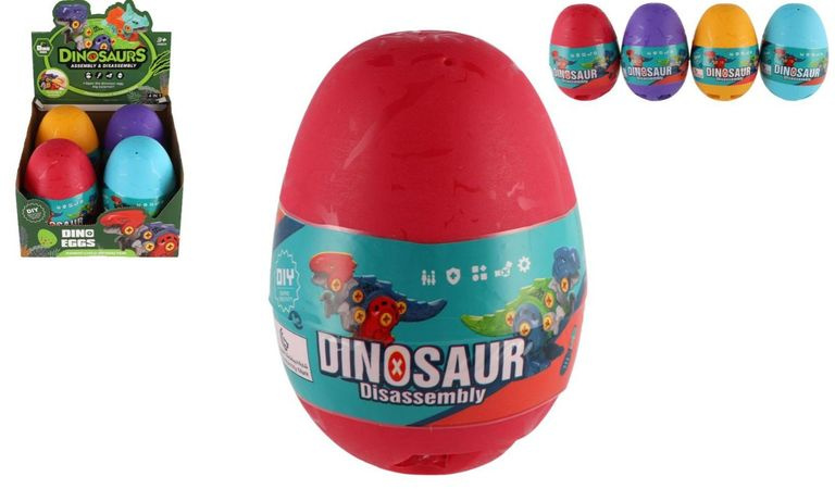 Dinosaurus šroubovací ve vejci plast 15 cm