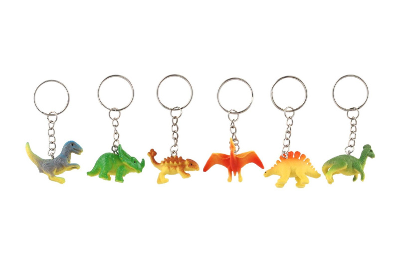 Přívěsek dinosaurus plastový 7 cm, mix druhů