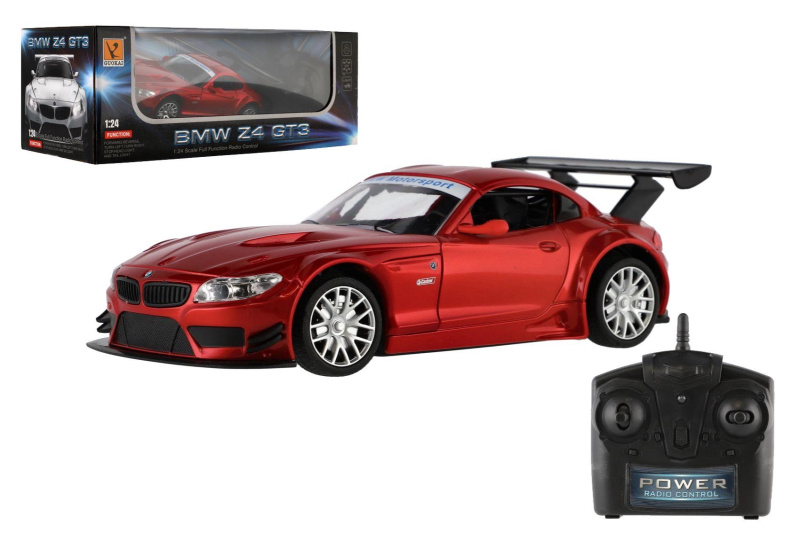 rc auto bmw z4 gt3 1:24 se světly a 2,4 ghz