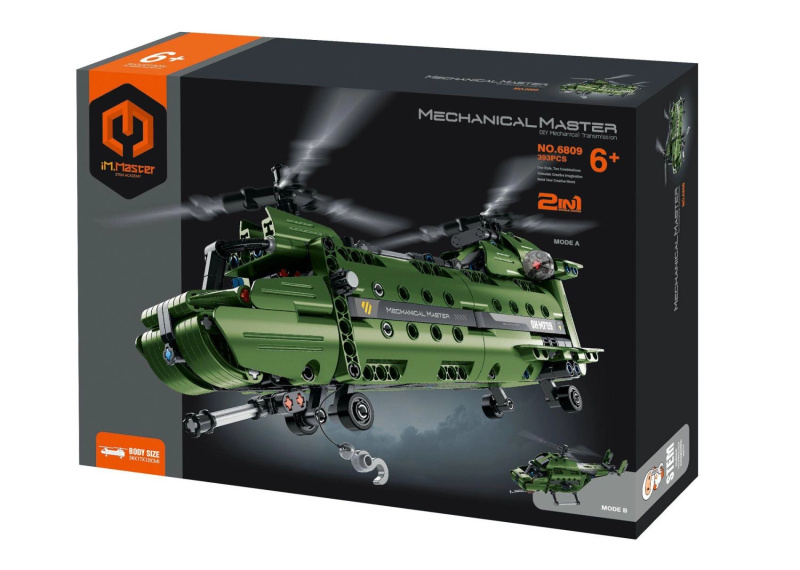im.master 2v1 mechanický vrtulník – stavebnice 393 dílků