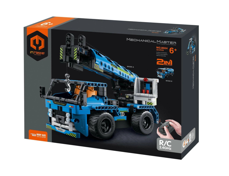 Stavebnice im.master rc nákladní auto 2v1, 401 dílků