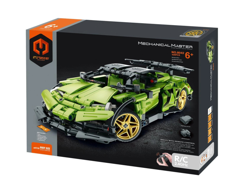Stavebnice iM.Master RC závodní auto 2,4 GHz, 429 dílků