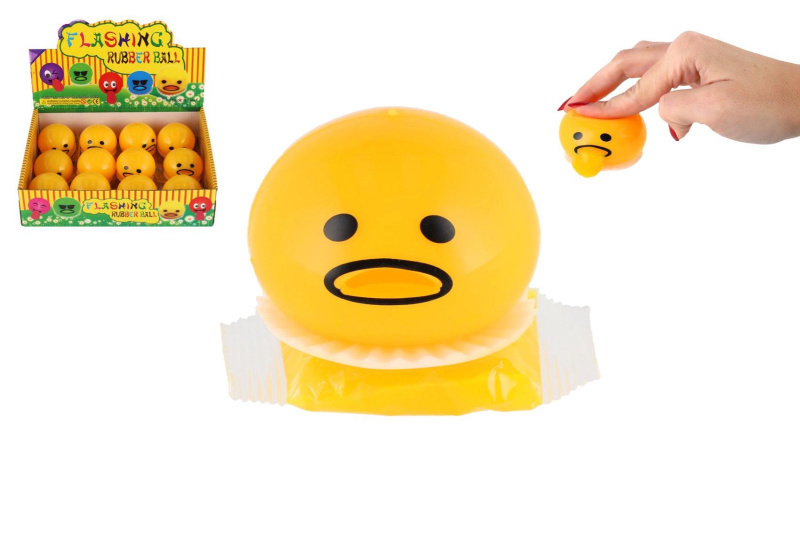 Antistresový mačkací míček smajlík se slizem 5 cm