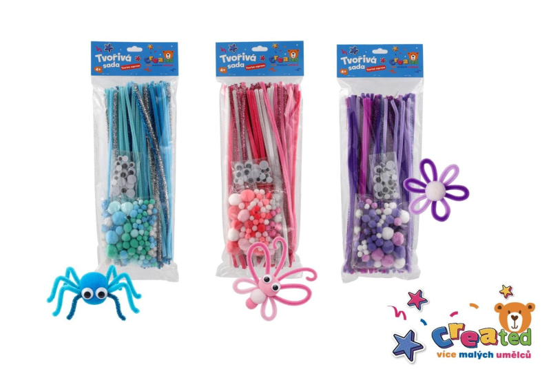 Tvořivá sada pro děti – 3 barvy na kartě 15 × 40 cm