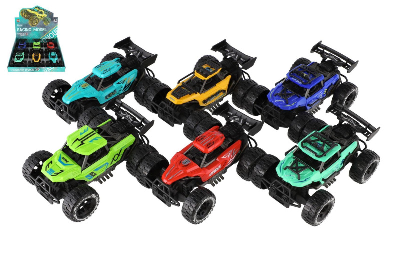 Terénní auto Off-Road na setrvačník 11 × 16 cm (6 ks v boxu)