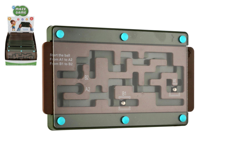 Plastové bludiště – labyrintový hlavolam 18 cm