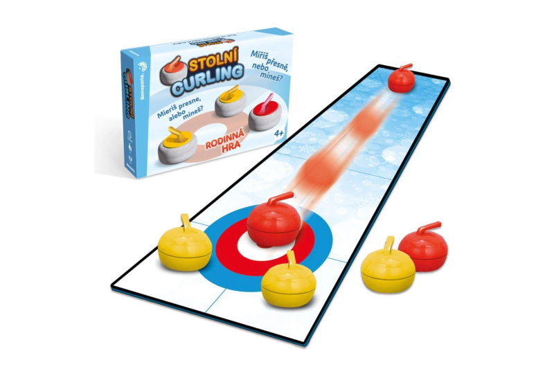 Stolní curling – společenská hra v krabici