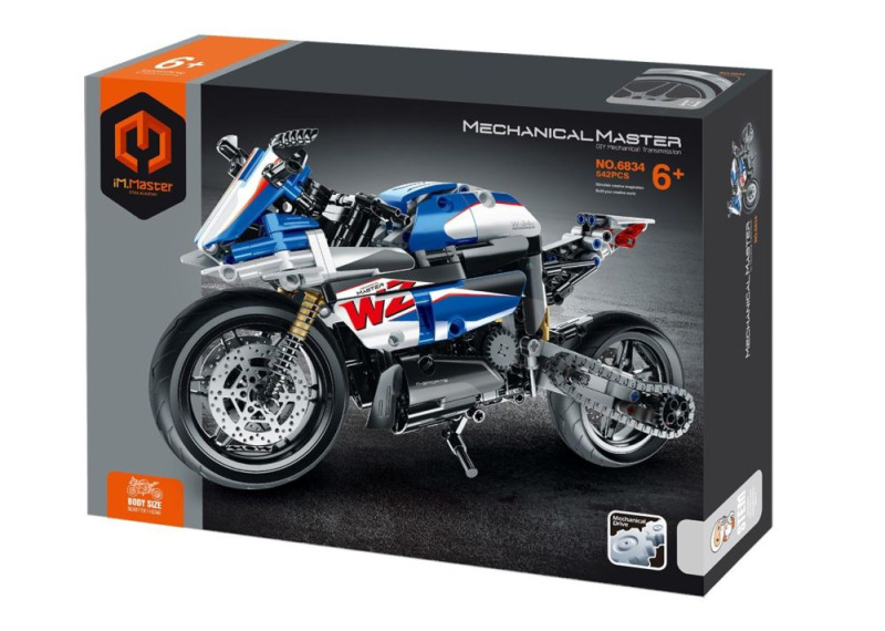 Stavebnice iM.Master mechanická sportovní motorka 542 dílků