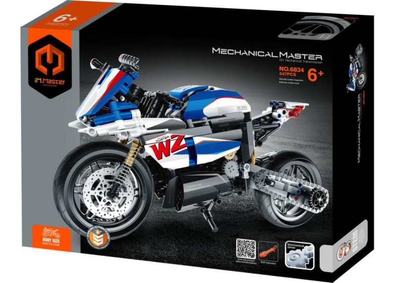 Stavebnice iM.Master mechanická sportovní motorka 542 dílků