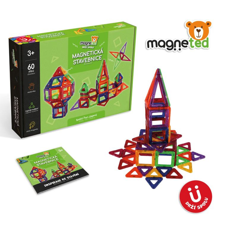 Magnetická stavebnice Magneted 60 dílků