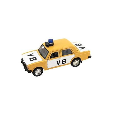 Teddies Policejní auto VB kov/plast 11,5cm na zpětné natažení na baterie se zvukem