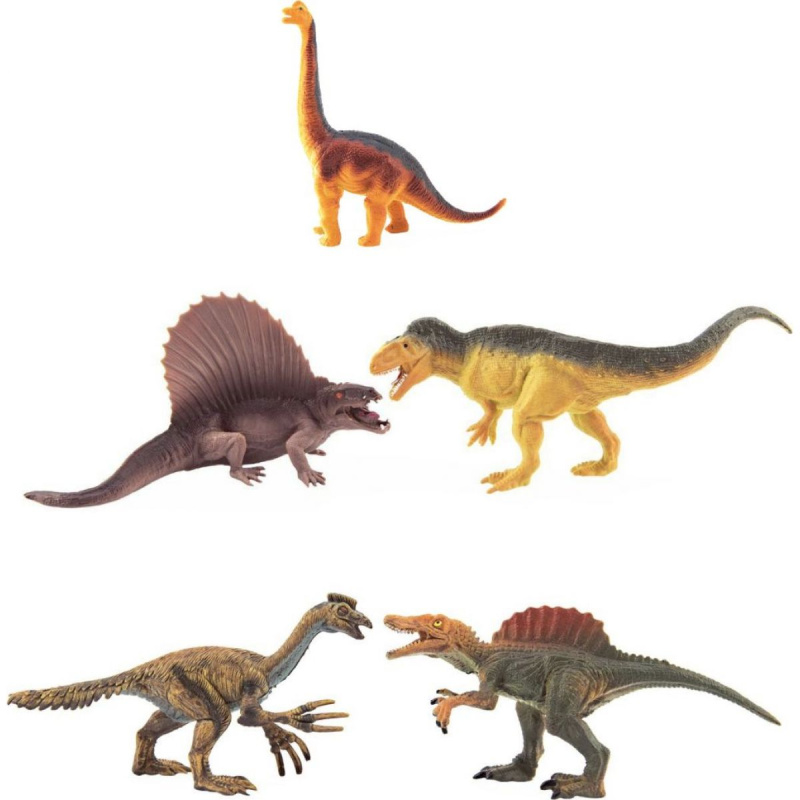 Teddies Dinosaurus plast 16-18cm 5ks v sáčku