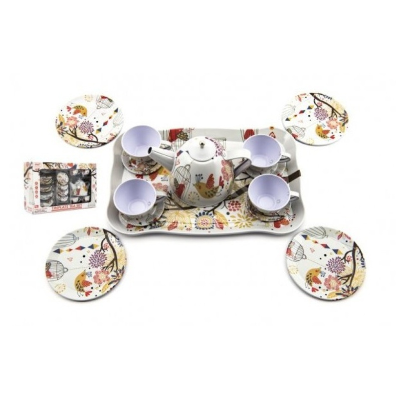 Teddies čajová sada nádobí plech 15ks