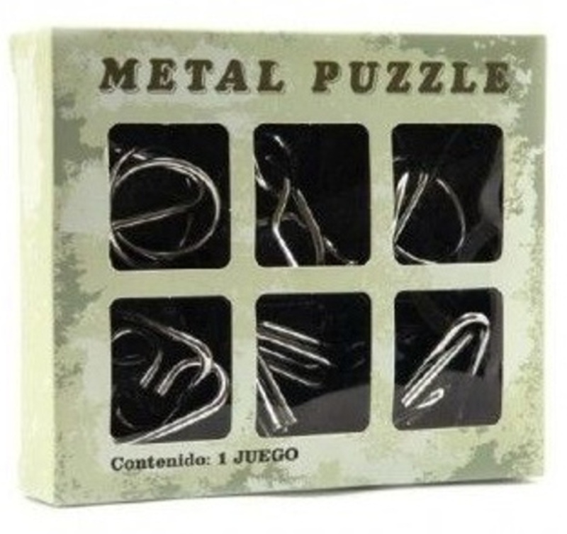 Hlavolam kov 6ks v krabičce 14x12cm