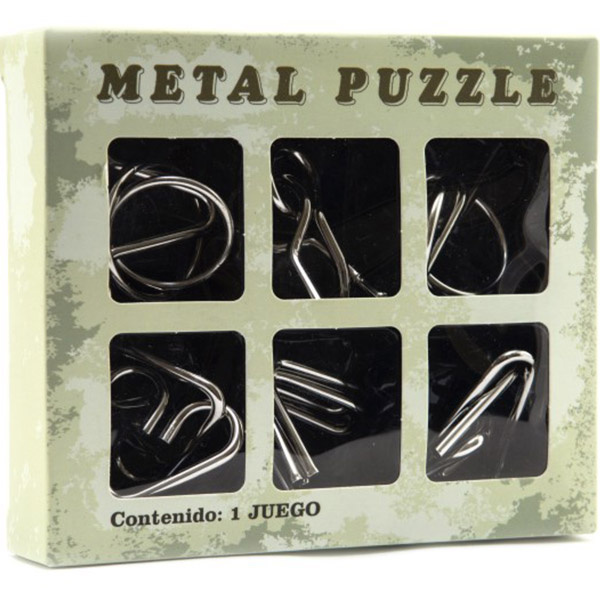 Hlavolam kov 6ks v krabičce 14x12cm