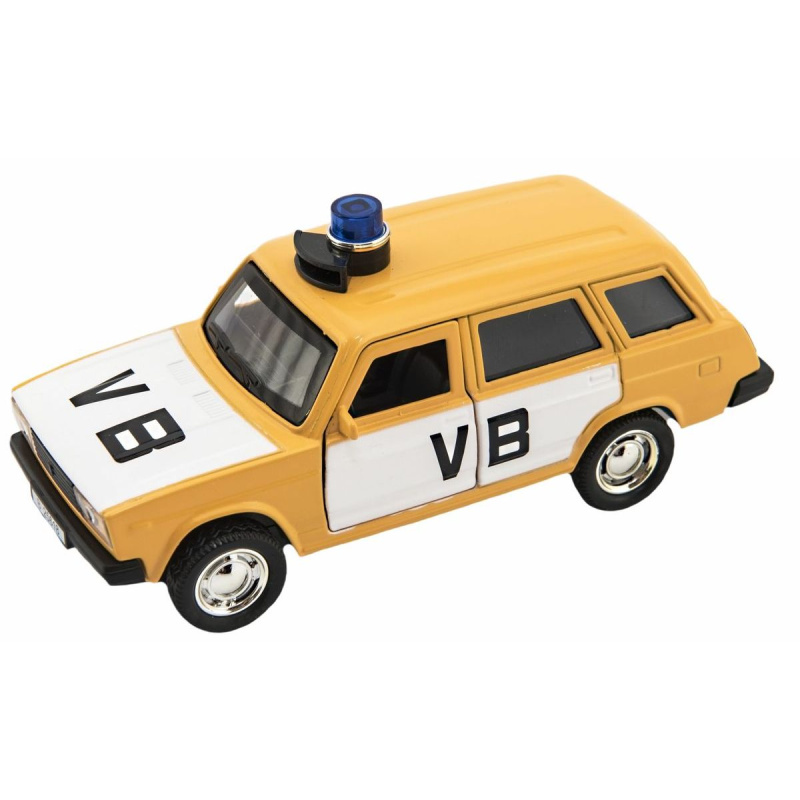Teddies Policejní auto VB combi kov/plast 11,5cm na zpětné natažení na baterie se zvukem
