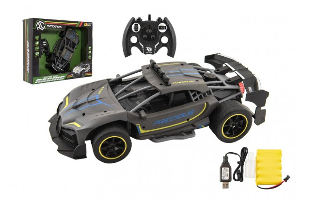 Auto RC Sport antracit 33cm 2,4GHz s dobíjecím packem