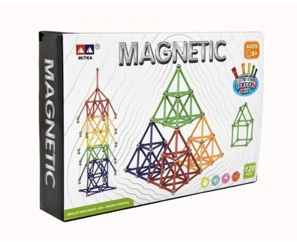 Teddies Magnetická stavebnice 120 ks