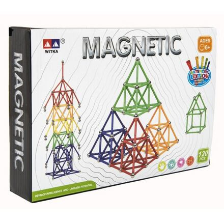 Teddies Magnetická stavebnice 120 ks