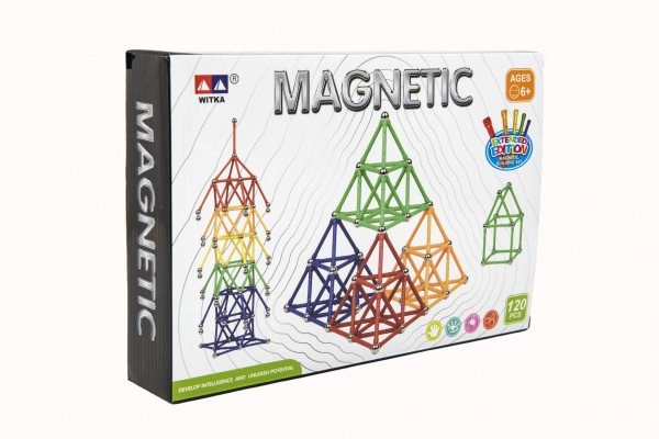 Teddies Magnetická stavebnice 120 ks