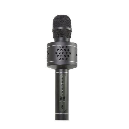 Teddies Mikrofon Karaoke Bluetooth černý na baterie s USB kabelem