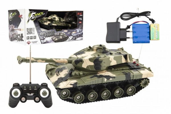 Teddies RC Tank plast 27cm 27MHz RTR na baterie zelená 1:32