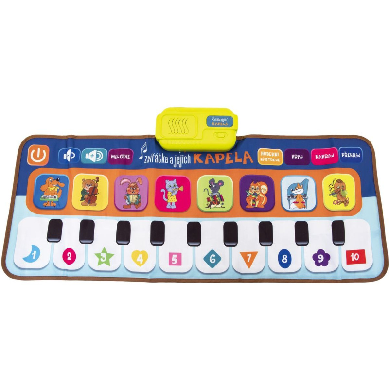 Teddies Elektronická hrací podložka pianko Zvířátka a jejich kapela