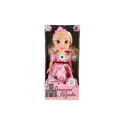 Teddies Panenka princezna Růženka plast 35cm česky mluvící na baterie se zvukem 17x37x10cm