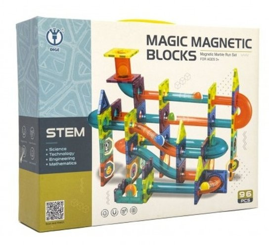 Teddies Magnetická stavebnice 96 ks
