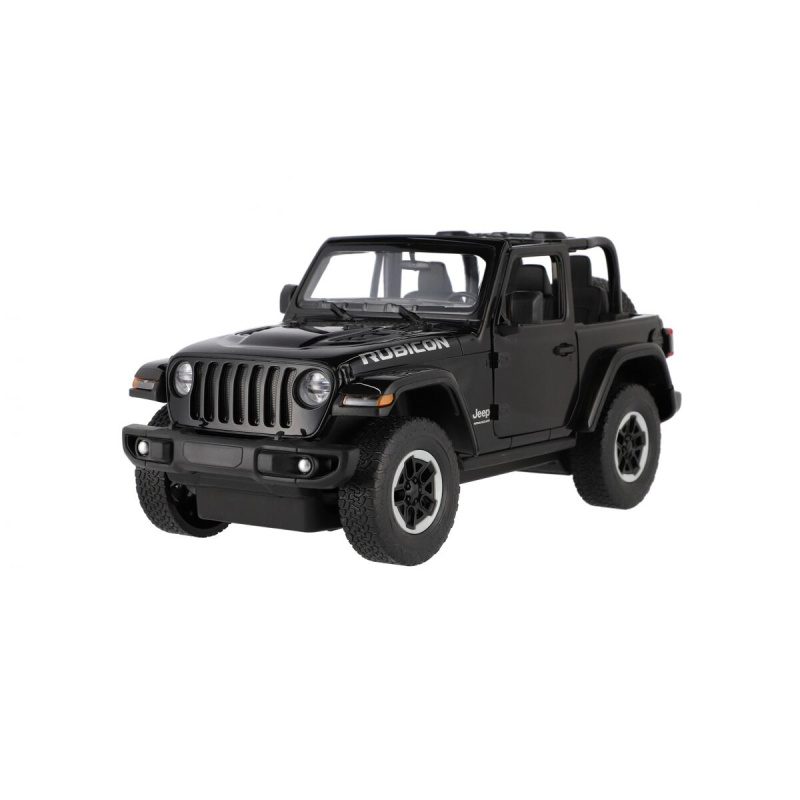 Auto RC Jeep Wrangler Rubicon černý plast 29cm 2,4GHz na dálk. ovl. na baterie v krabici 44x19x26cm