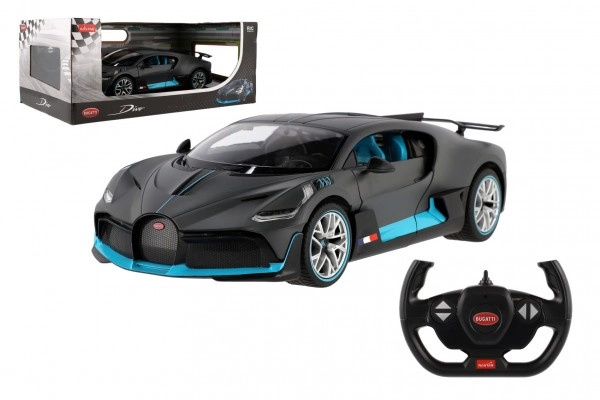 TEDDIES Auto RC buggatti divo šedé 32 cm