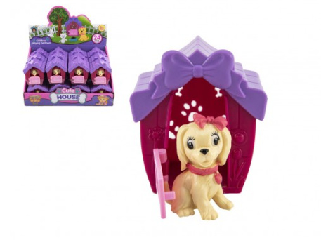 Teddies Pejsek v boudě plast 6x7x5cm