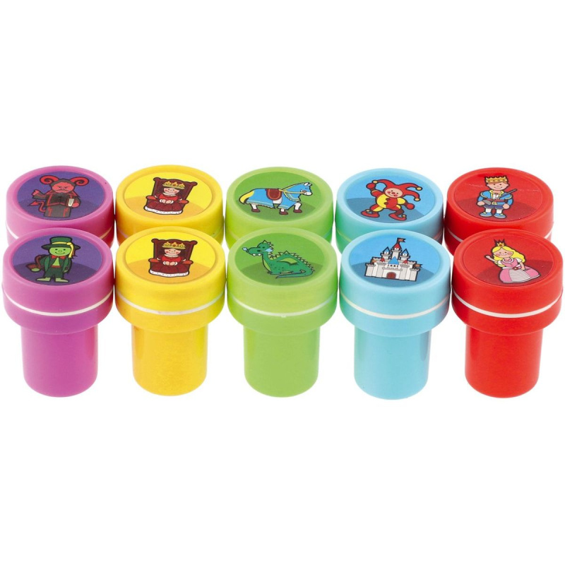 Teddies Razítka samotiskací Moje první pohádky plast 10ks 2 5x4cm na kartě