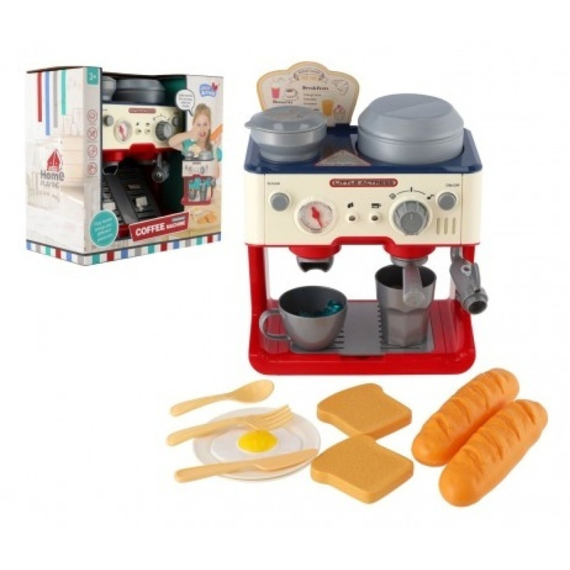 Kávovar presovač na baterie se zvukem vypouštějící páru