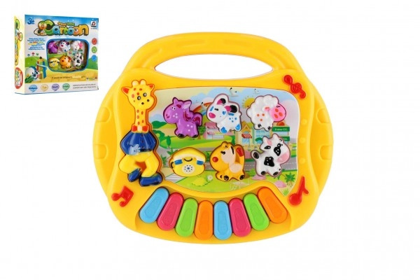 Pianko zvířátka 17cm anglicky mluvící žluté