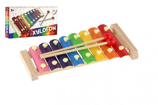 Teddies Xylofon 24 cm s paličkami