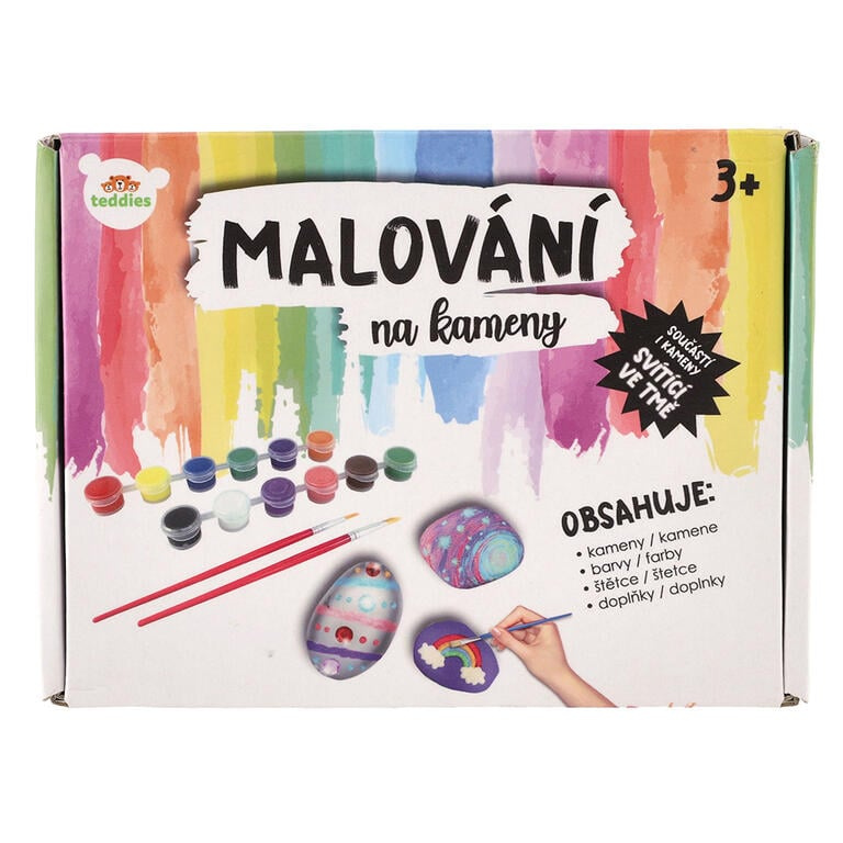 Malování na kameny/oblázky svítící ve tmě
